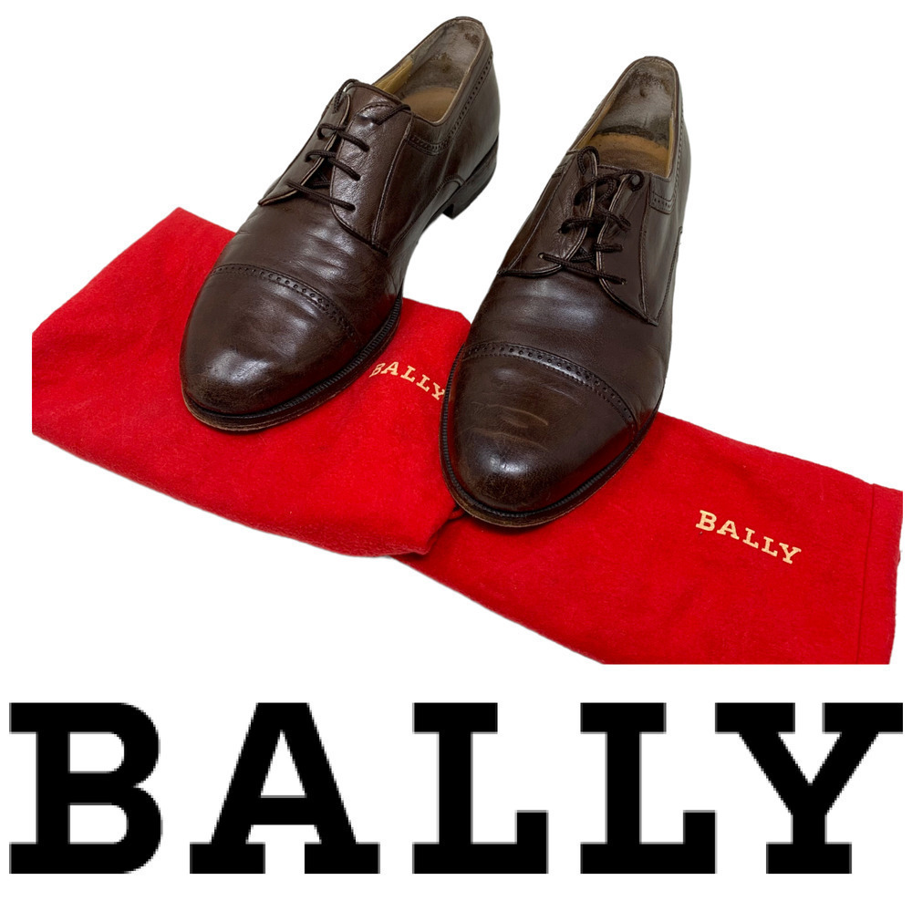 Bally Trino Men's Sz 9 EEE Oxfords Dress Shoes Brown Leather Italy + Dust Bag